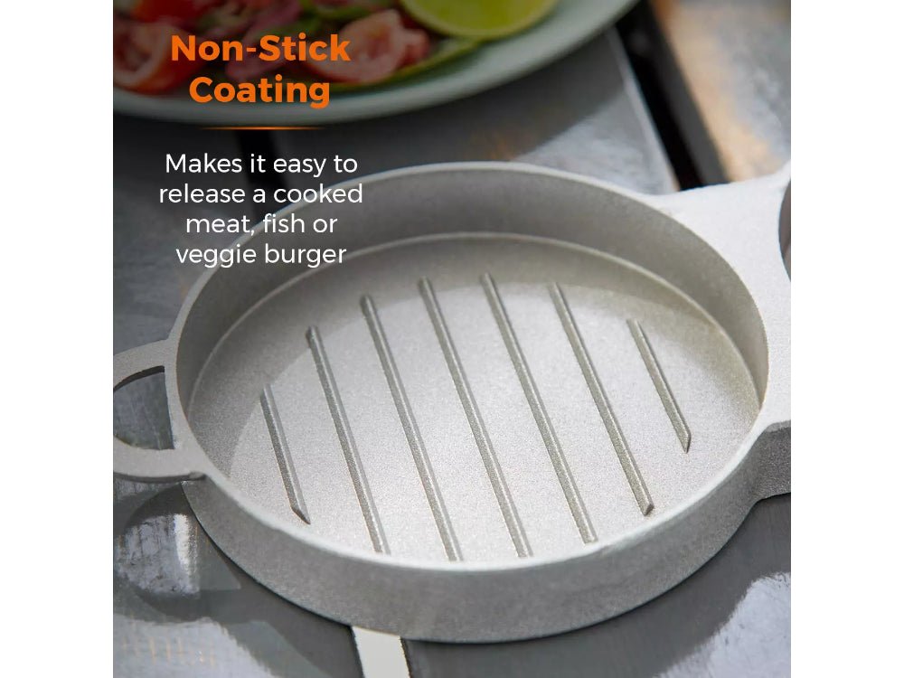 Double Burger Press with Wooden Handle_BBQ Utensils & Accessories