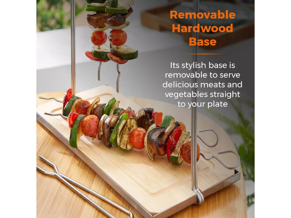Tower Six - Piece Hanging Skewer Set with Stand_BBQ Utensils & Accessories