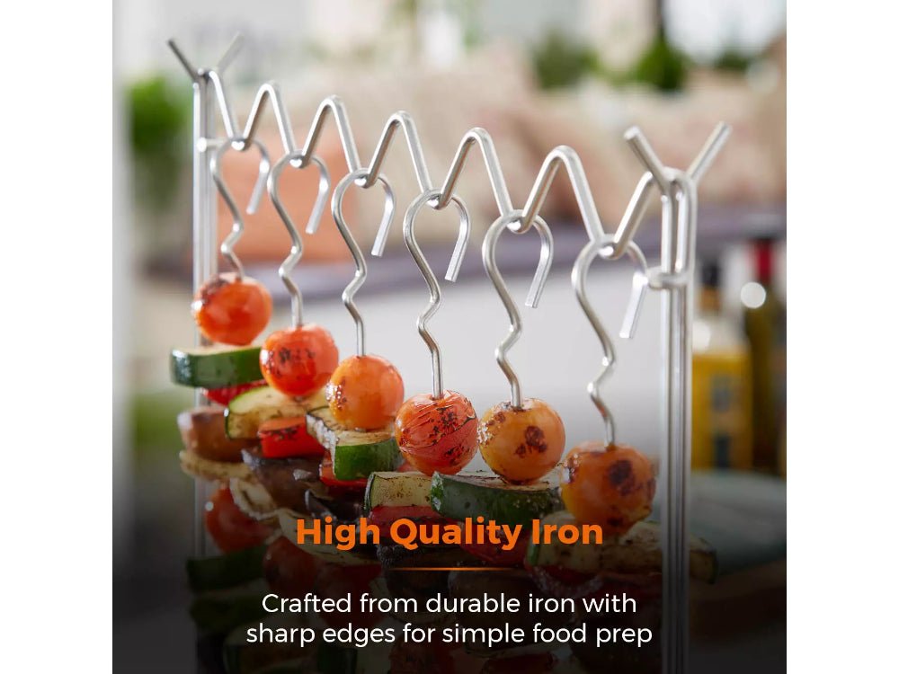 Tower Six - Piece Hanging Skewer Set with Stand_BBQ Utensils & Accessories