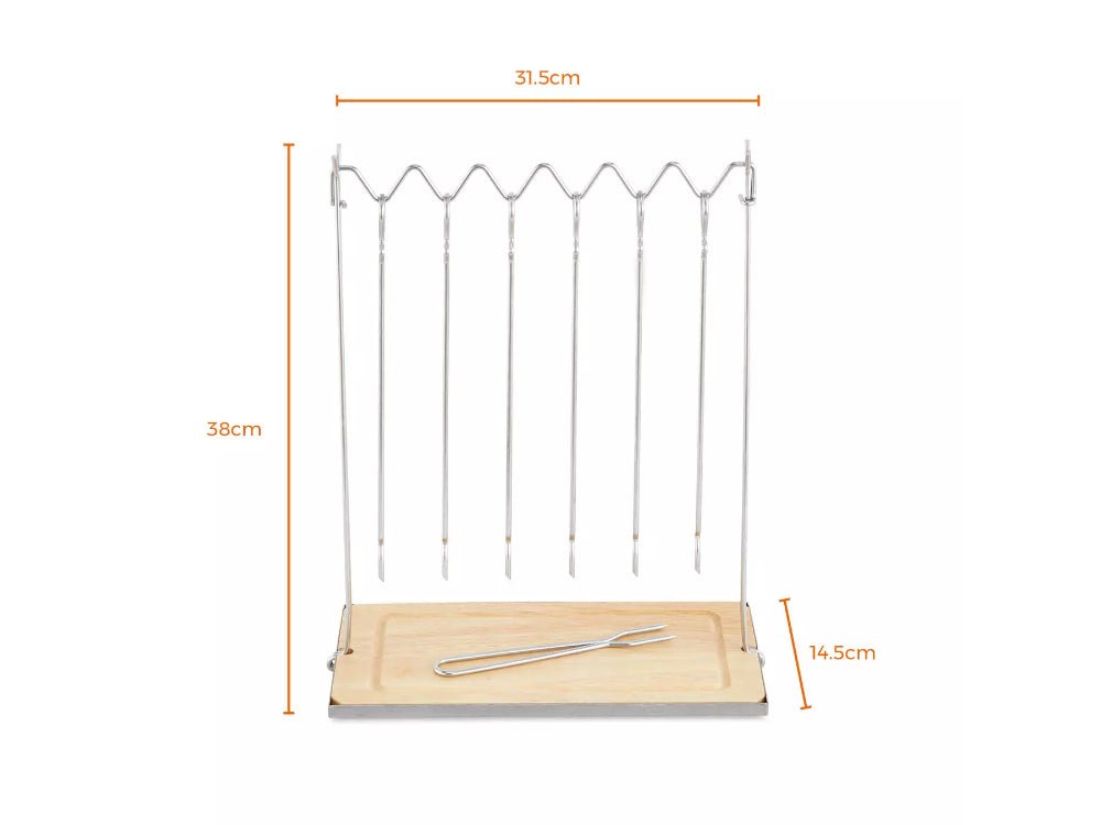 Tower Six - Piece Hanging Skewer Set with Stand_BBQ Utensils & Accessories
