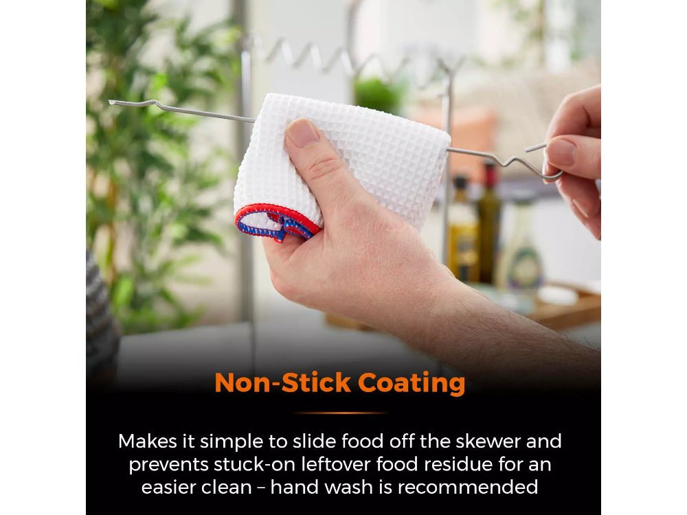 Tower Six - Piece Hanging Skewer Set with Stand_BBQ Utensils & Accessories