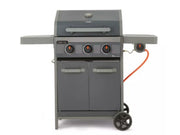 Stealth Plus Three Burner Gas BBQ with Side Burner and Waterproof Cover_BBQs