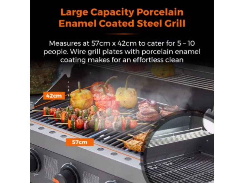 Stealth Plus Three Burner Gas BBQ with Side Burner and Waterproof Cover_BBQs