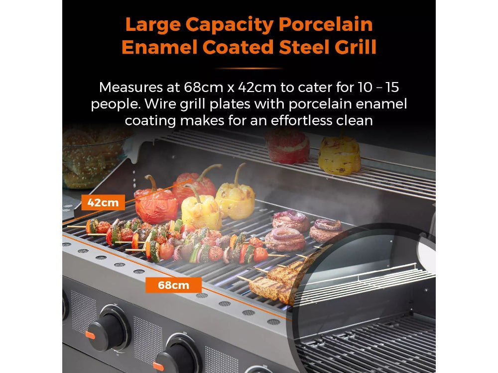 Stealth Plus Four Burner BBQ w/Side Burner_BBQs