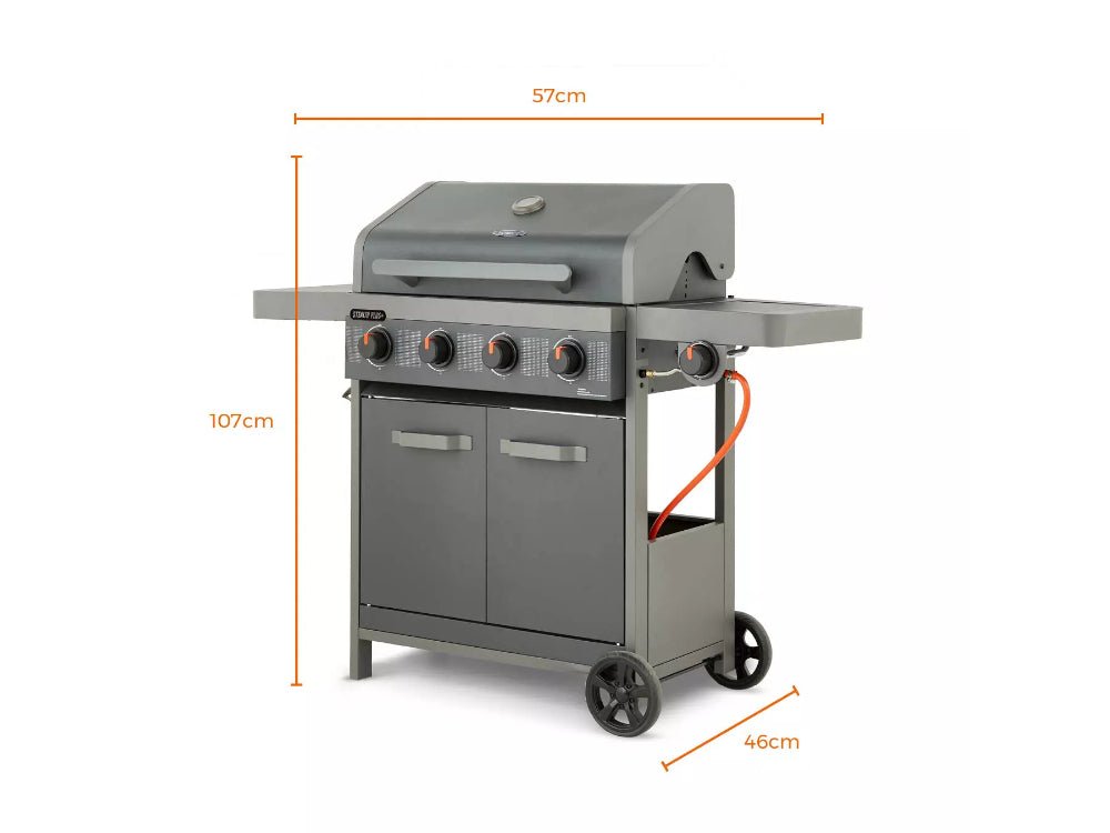 Stealth Plus Four Burner BBQ w/Side Burner_BBQs