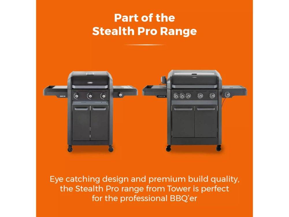 Stealth Pro Four Burner BBQ w/ Rotisserie_BBQs