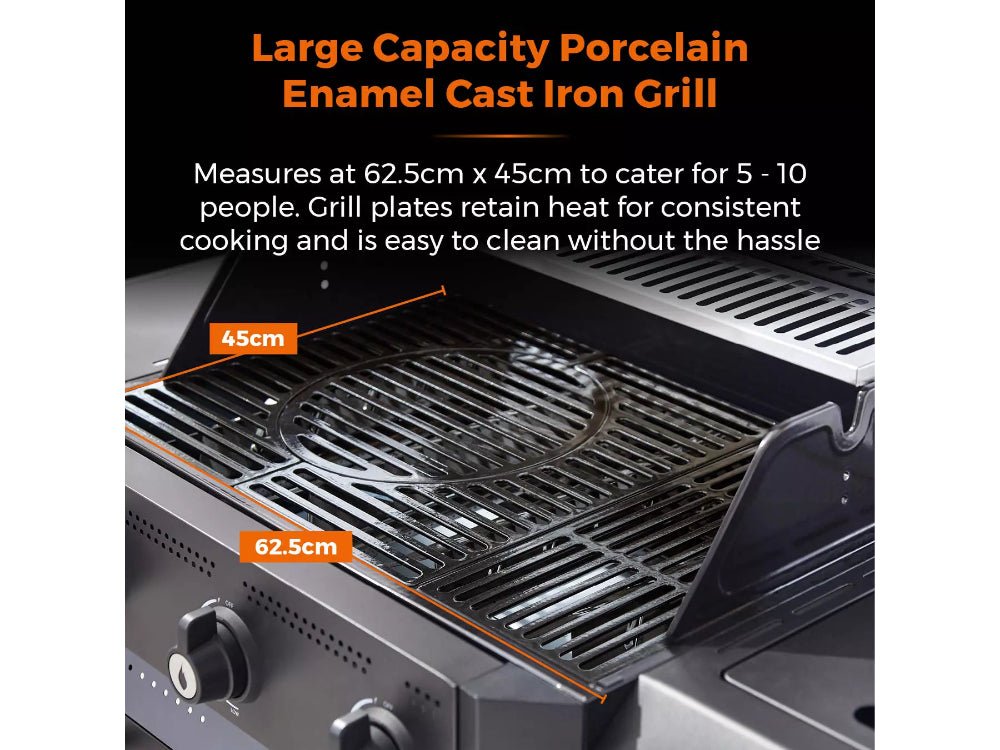 Stealth Pro Four Burner BBQ w/ Rotisserie_BBQs