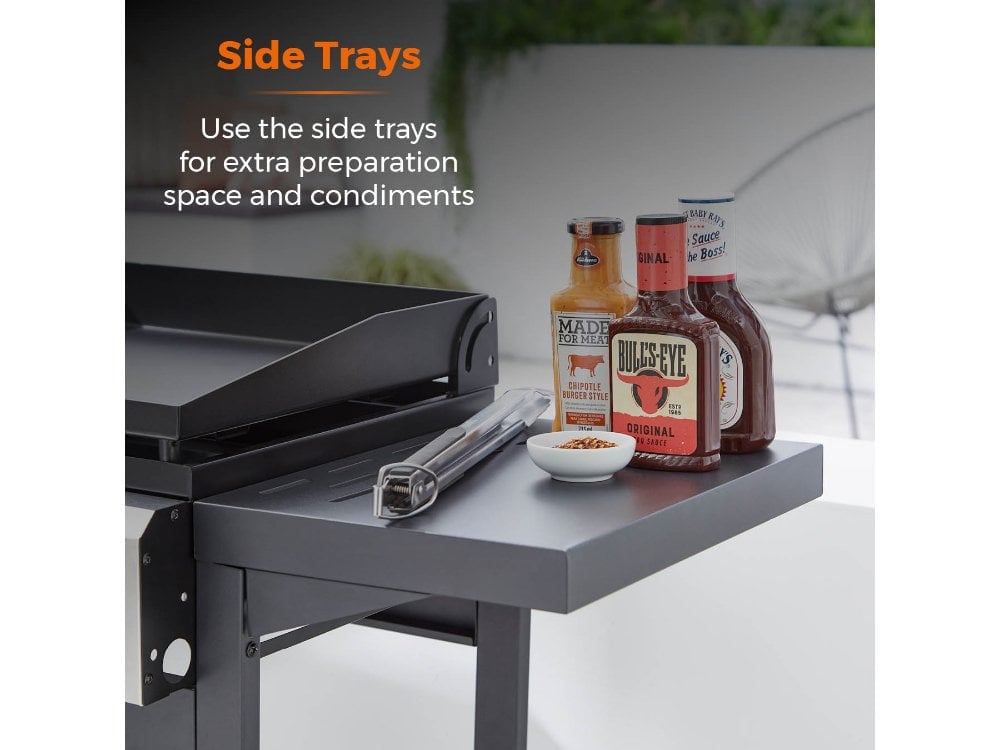 Six Burner Gas BBQ and Plancha with Precision Heat Thermometer and Waterproof Cover_BBQS