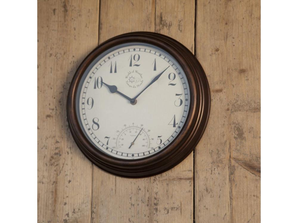 Small Outdoor Clock – Stylish Weather - Resistant Garden Clock (Numeric)_Clocks