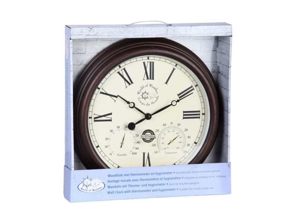 Small Outdoor Clock – Stylish Weather - Resistant Garden Clock (Roman)_Clocks