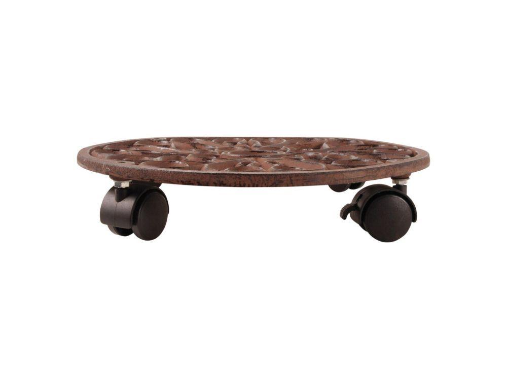 Round Cast Iron Pot Caddy - Small_Pot Caddies