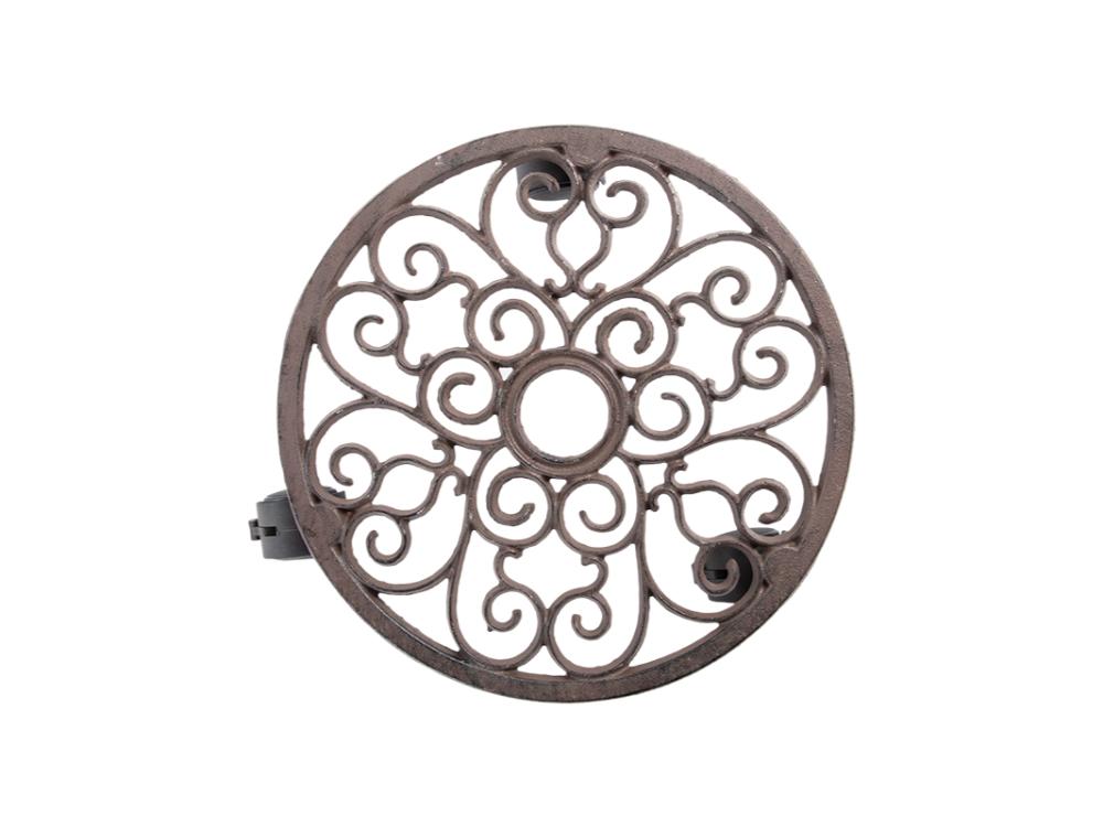 Round Cast Iron Pot Caddy - Small_Pot Caddies