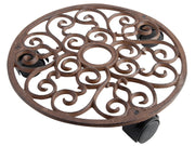 Round Cast Iron Pot Caddy - Small_Pot Caddies