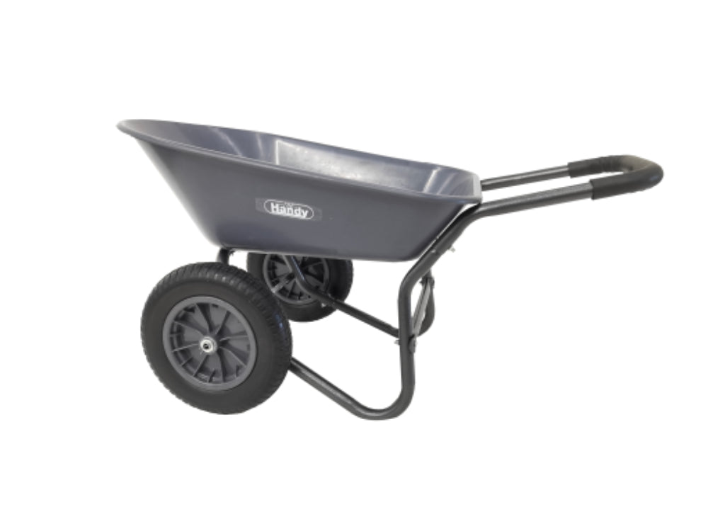 78 Litre Poly Wheelbarrow with Twin Pneumatic Wheels_Trollies & Wagons