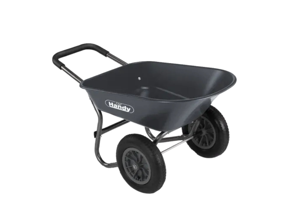 78 Litre Poly Wheelbarrow with Twin Pneumatic Wheels_Trollies & Wagons