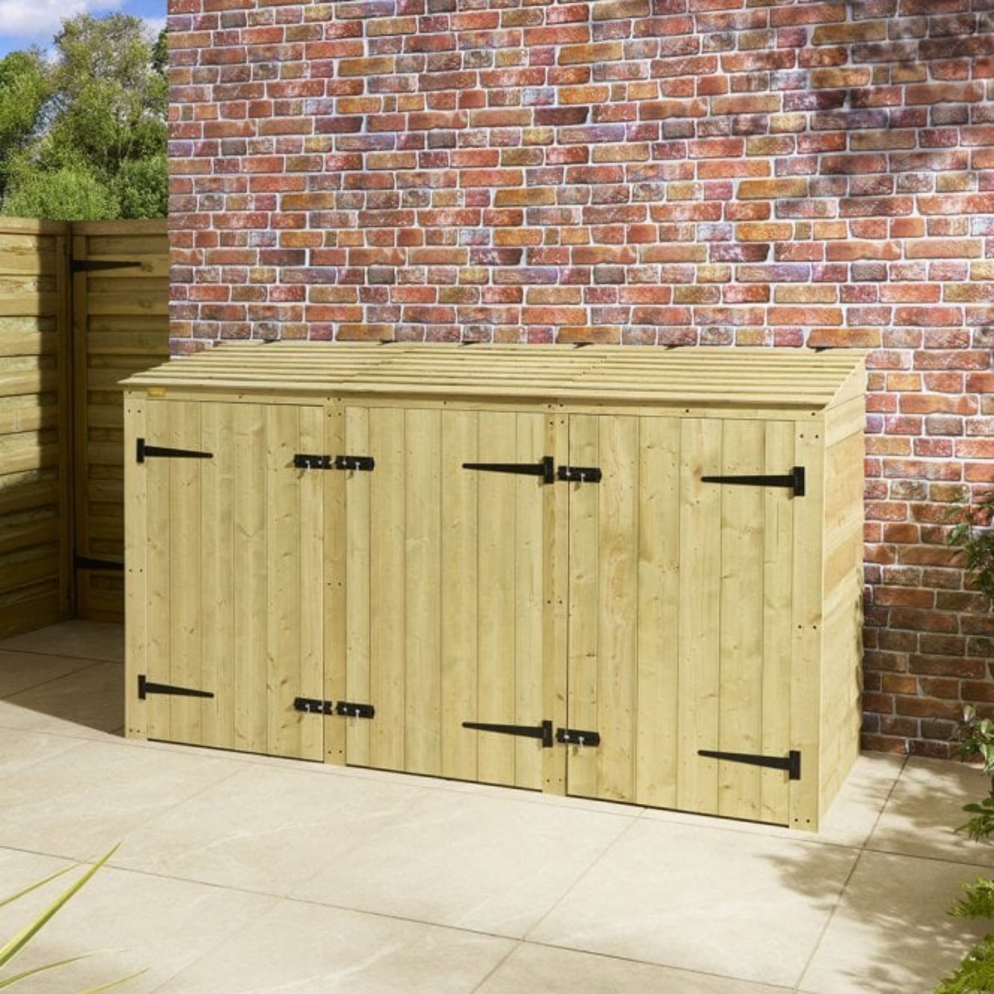 Traditional Overlap Double Bin Store With Box Store