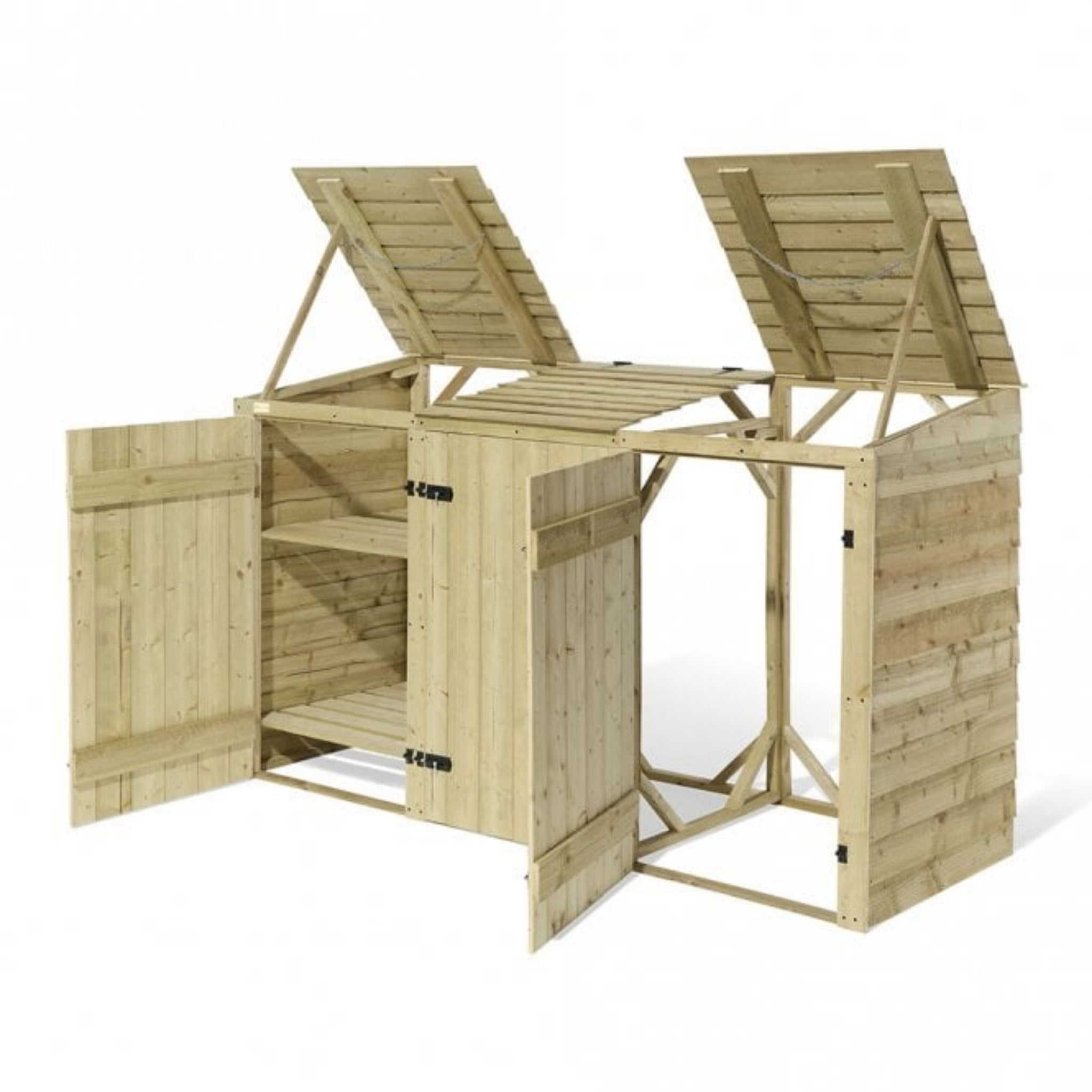 Traditional Overlap Double Bin Store With Box Store