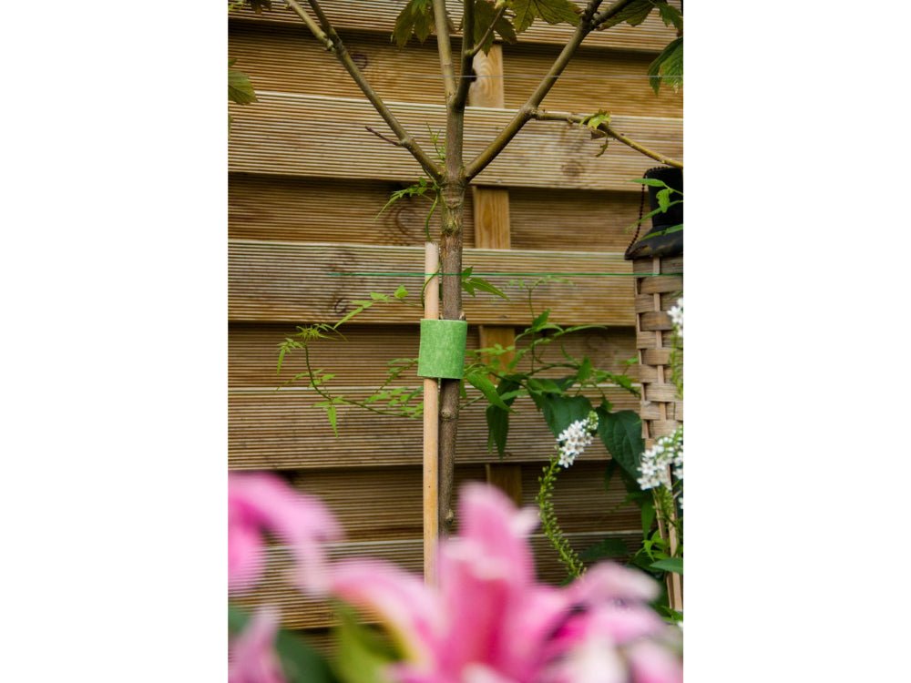 VELCRO® Brand ONE - WRAP® Tree Ties Plant Support Tape for Effective Growing | Strong Gardening Grips are Reusable and Adjustable | Cut - to - Length, 5.4m x 5cm Roll, Green - Recycled Plastic_Strings & Ties