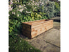 Valley Trough Planter – 3 sizes - Brown Swedish Redwood Garden Planter_Planters