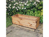 Valley Trough Planter – 3 sizes - Brown Swedish Redwood Garden Planter_Planters