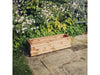 Valley Trough Planter – 3 sizes - Brown Swedish Redwood Garden Planter_Planters