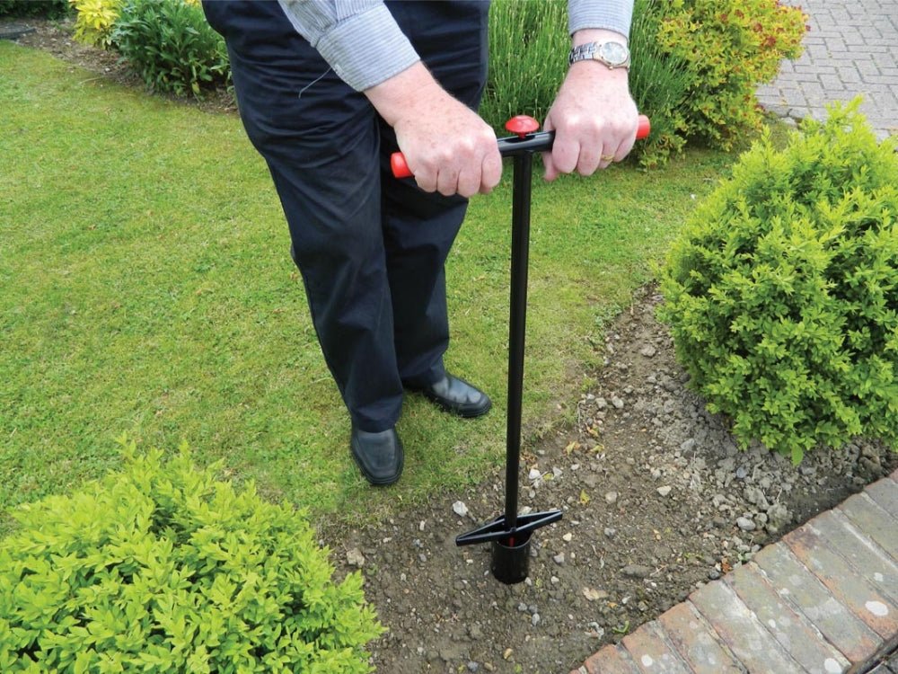 Heavy Duty Long Handle Bulb Planter with Soil Ejection System – Garland_Clean - Up Tools