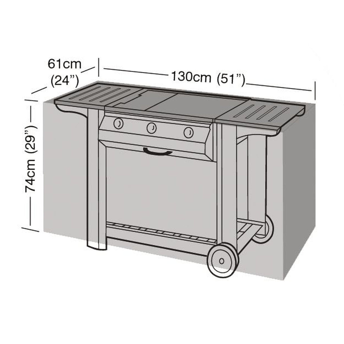 Medium Flatbed BBQ Cover_BBQ Covers