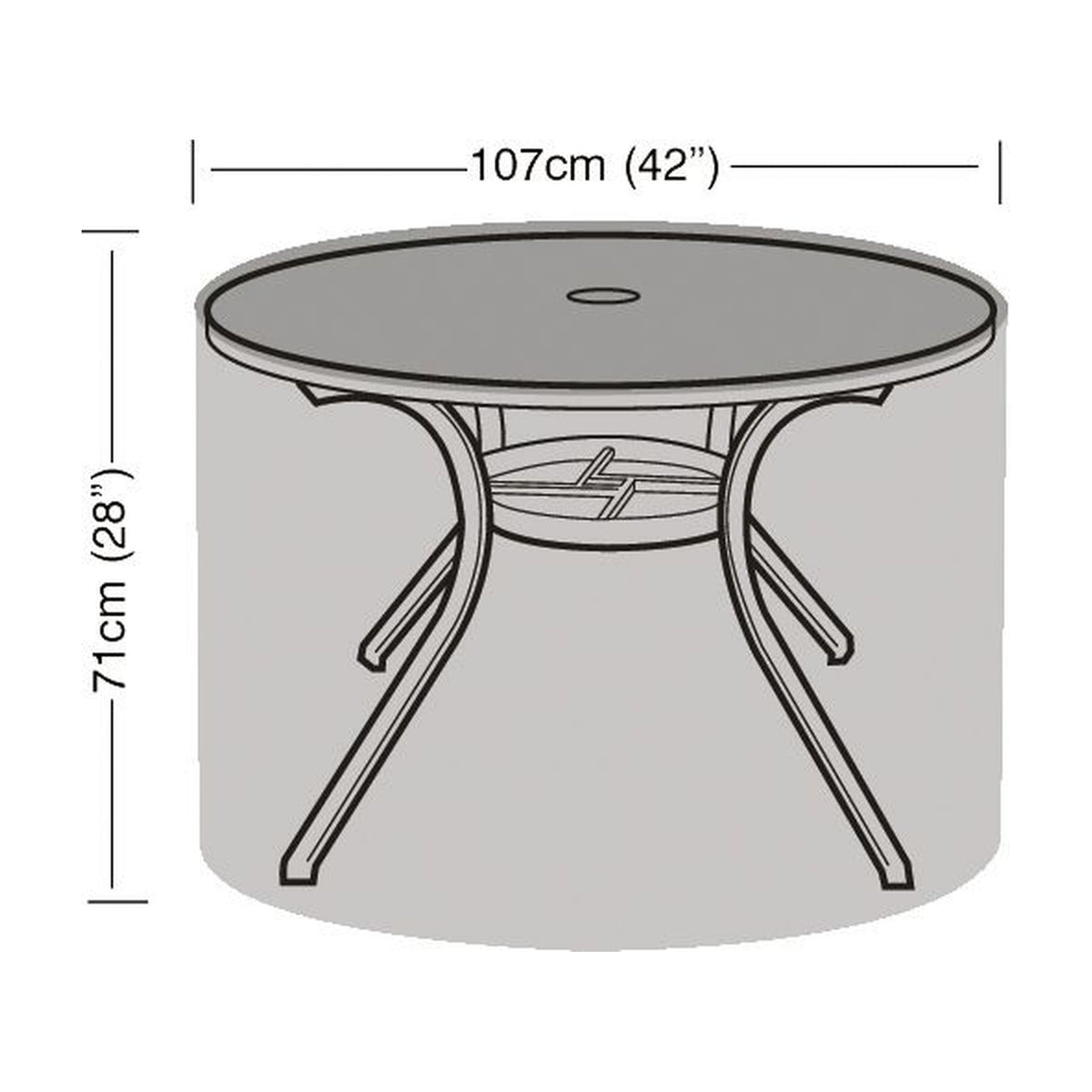 4 Seater Round Table Cover_Garden Furniture Covers