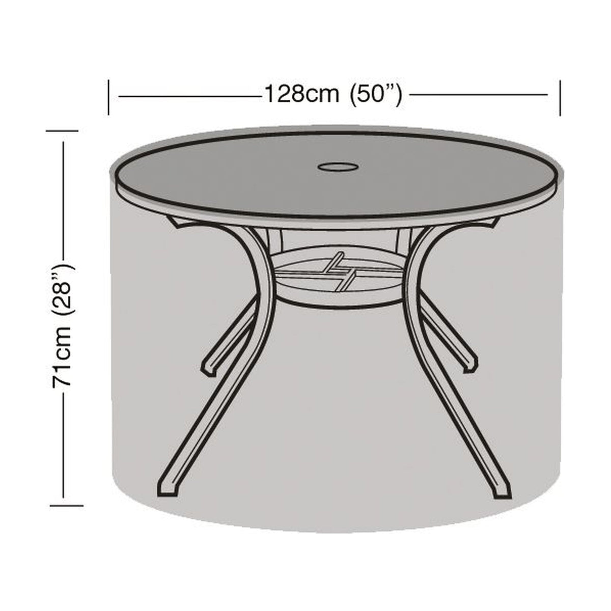 4-6 Seater Round Table Cover_Garden Furniture Covers