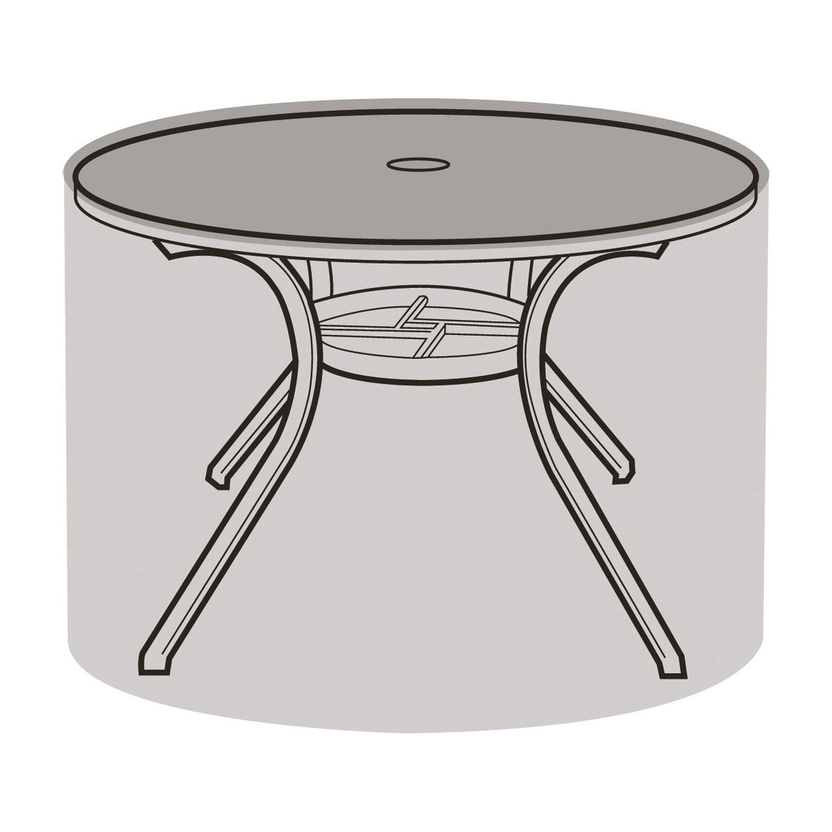 4-6 Seater Round Table Cover_Garden Furniture Covers