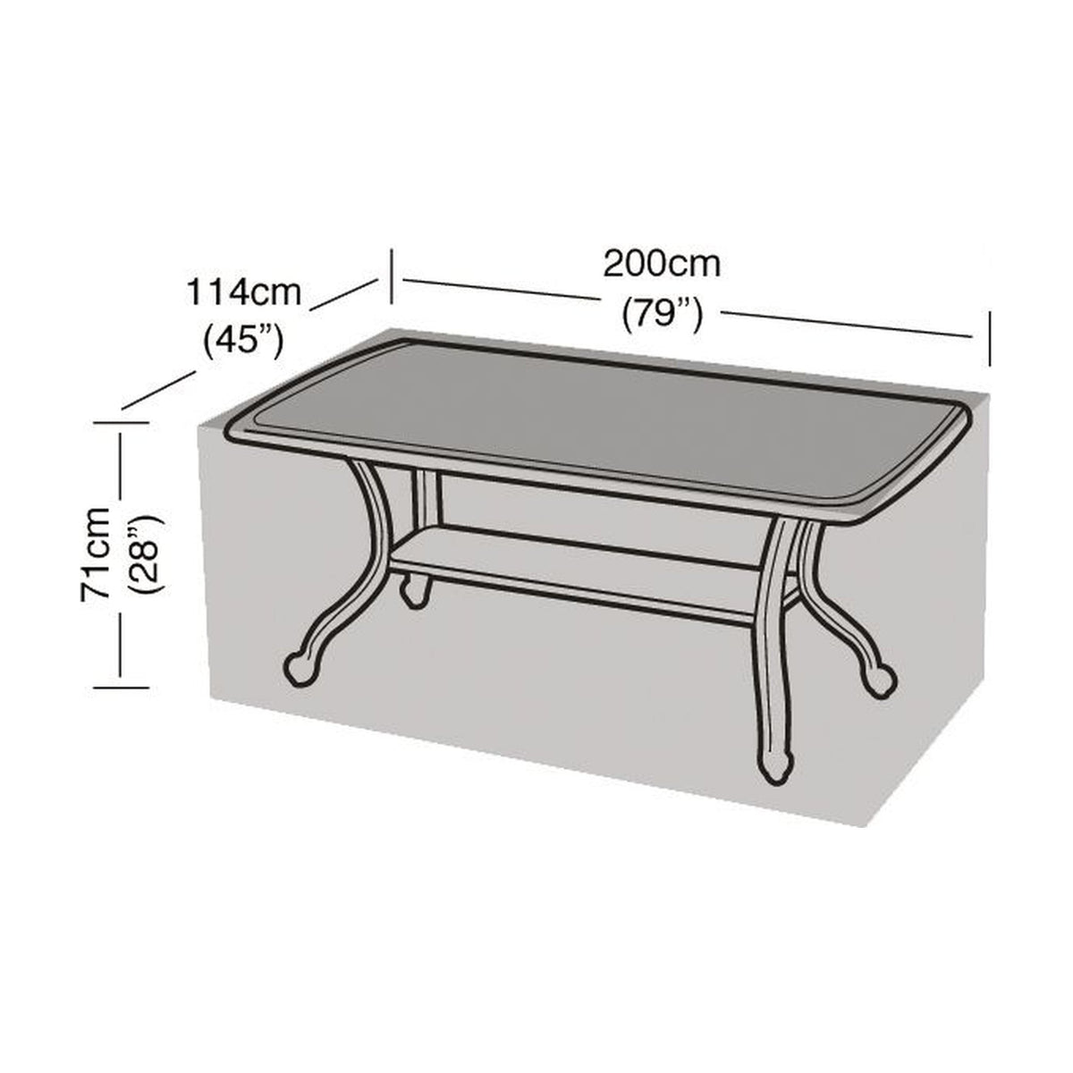 8 Seater Rectangular Table Cover_Garden Furniture Covers