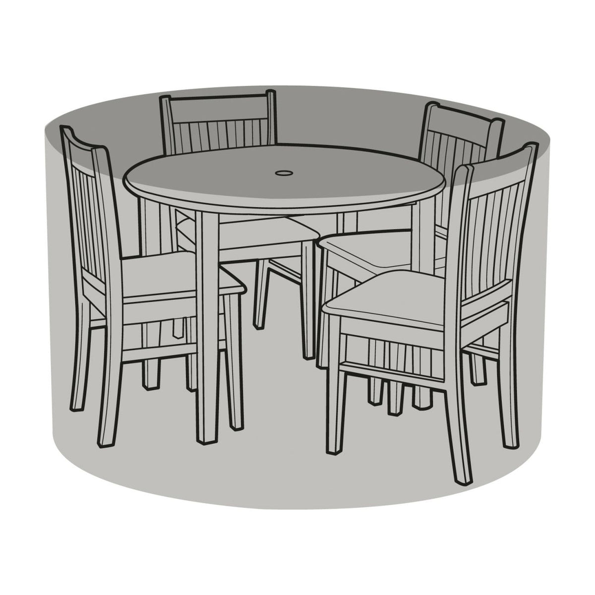 4 Seater Round Table & Chairs Cover_Garden Furniture Covers