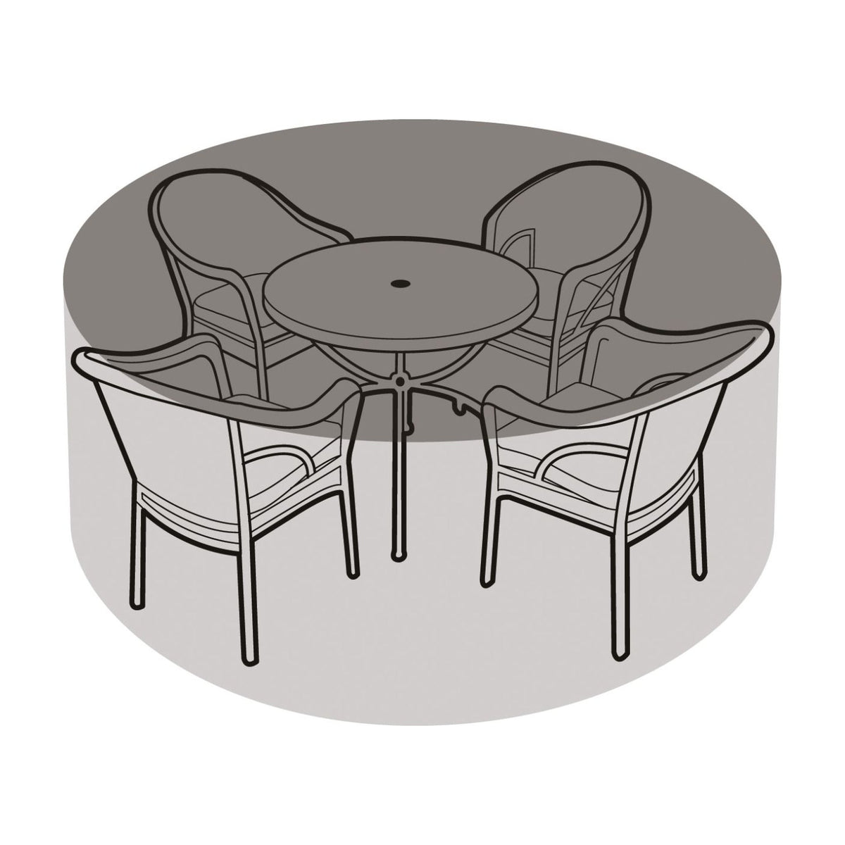 4-6 Seater Round Table & Chairs Cover_Garden Furniture Covers