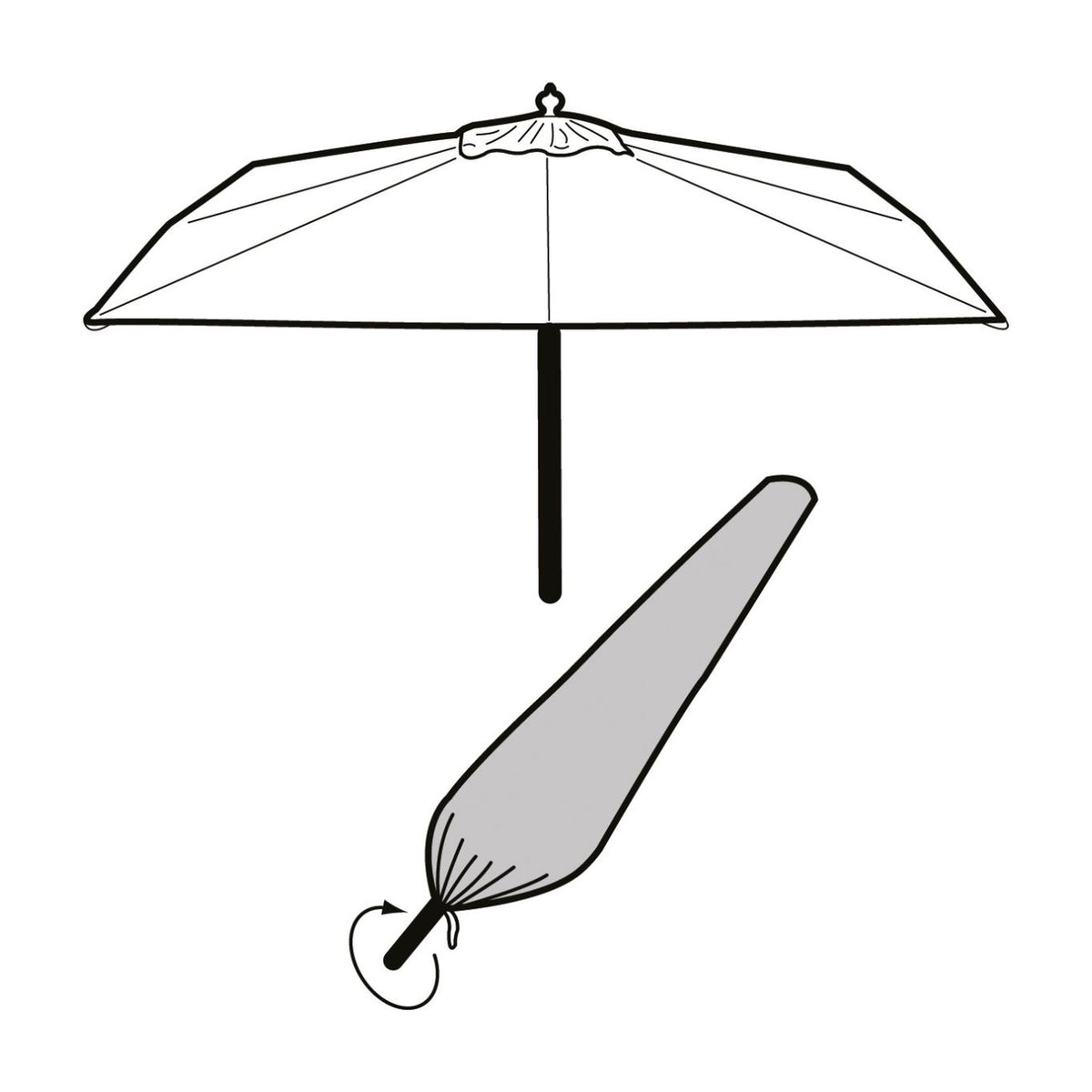 Extra Large Parasol Cover_Parasol Covers