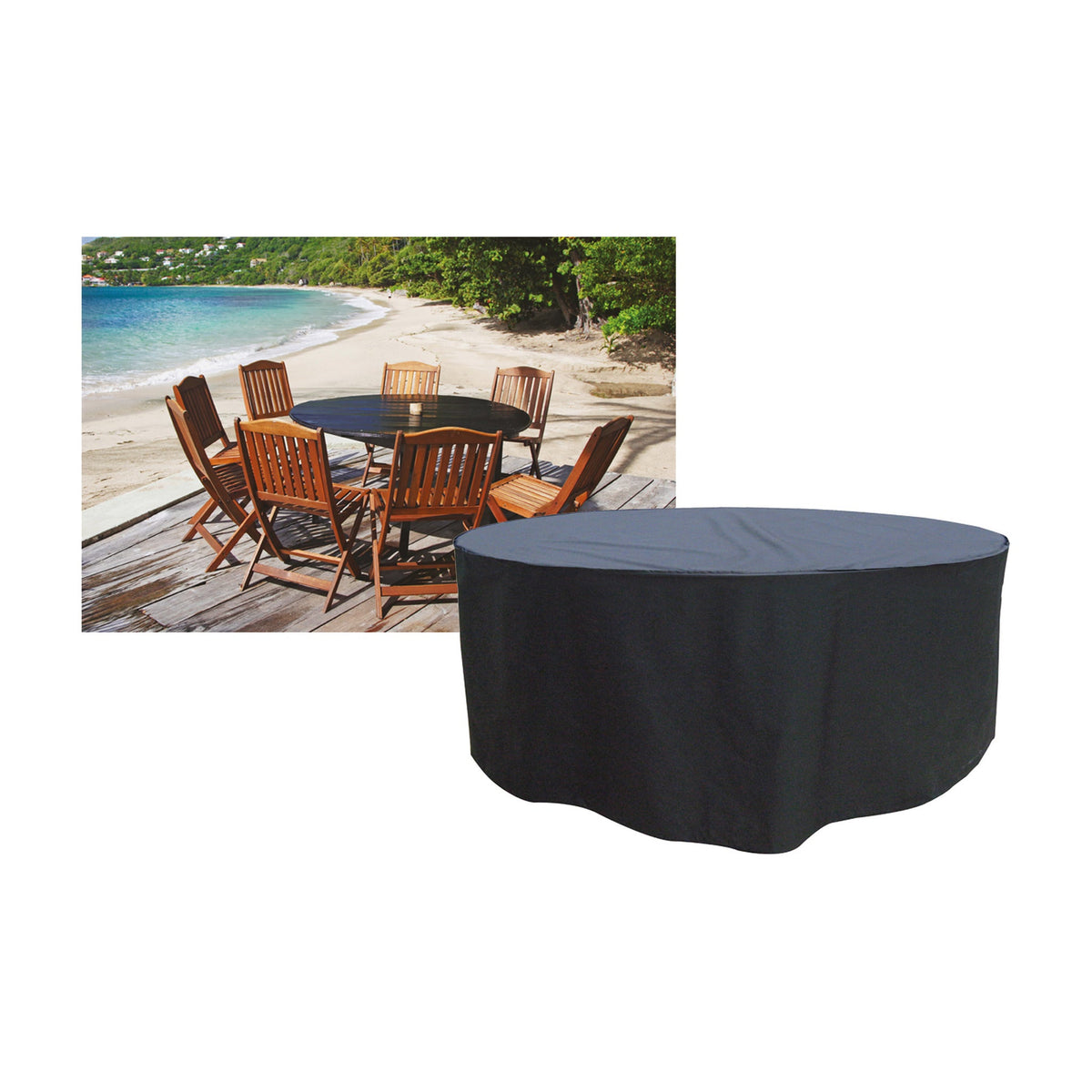 8 Seater Round Table & Chairs Cover_Garden Furniture Covers