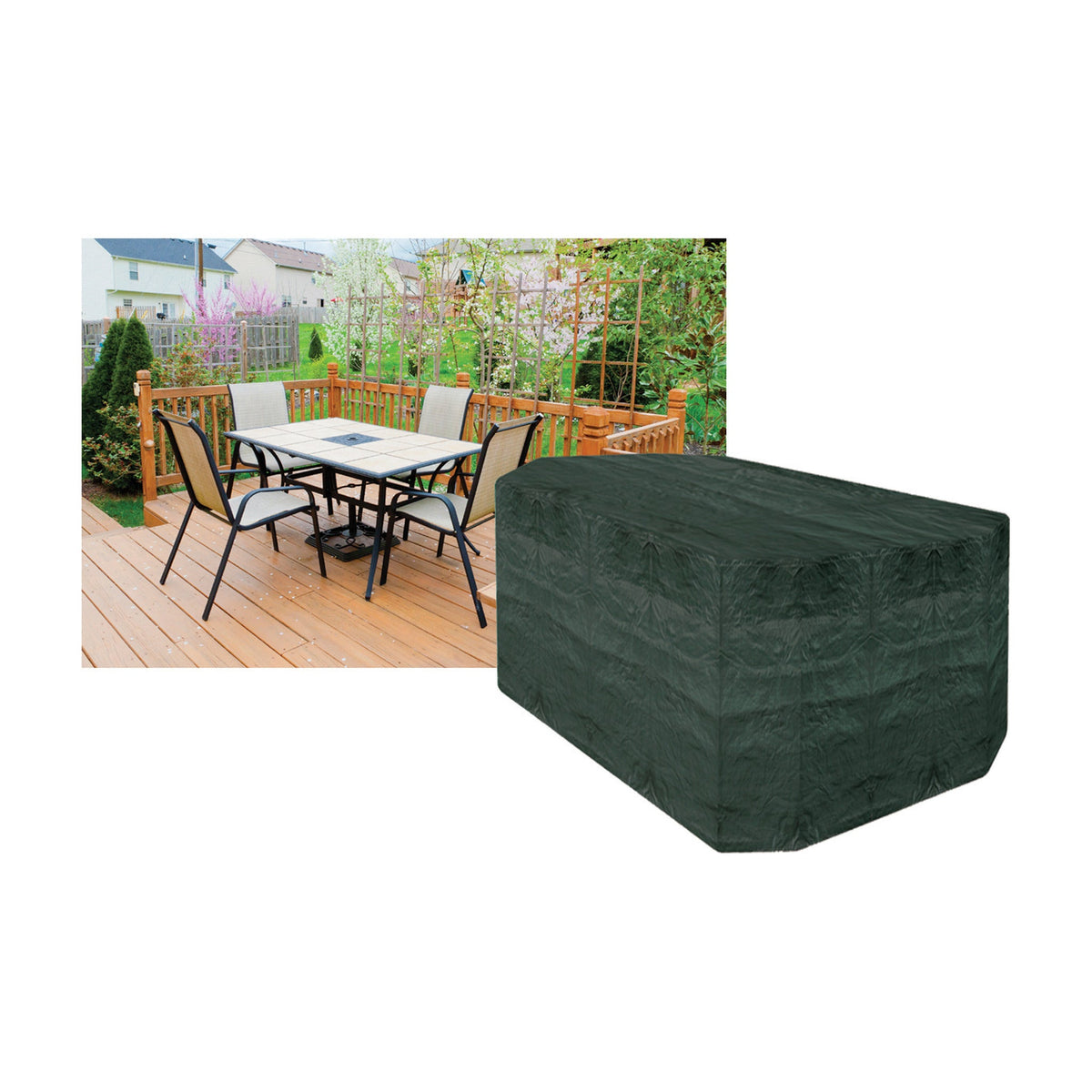 4 Seater Rectangular Table & Chairs Cover_Garden Furniture Covers