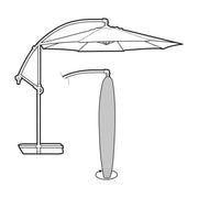 Cantilever Parasol Cover - Premium Polyester_Parasol Covers