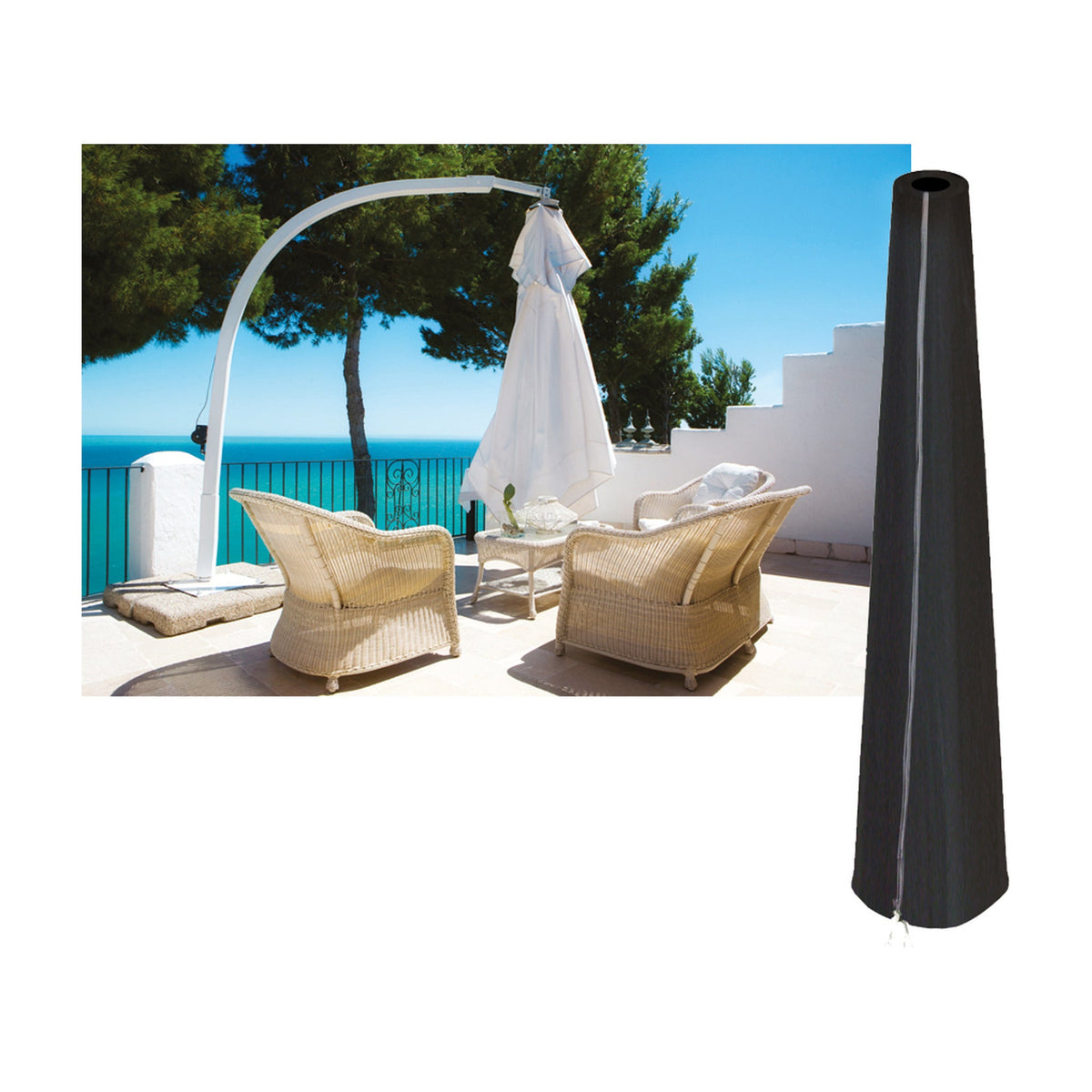 Cantilever Parasol Cover - Premium Polyester_Parasol Covers