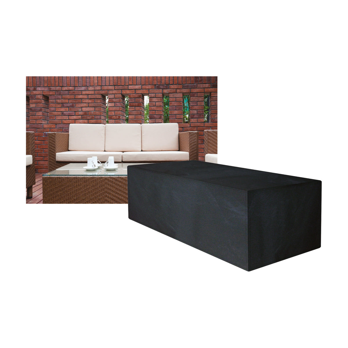 3 Seater Small Sofa Cover_Rattan Furniture Covers