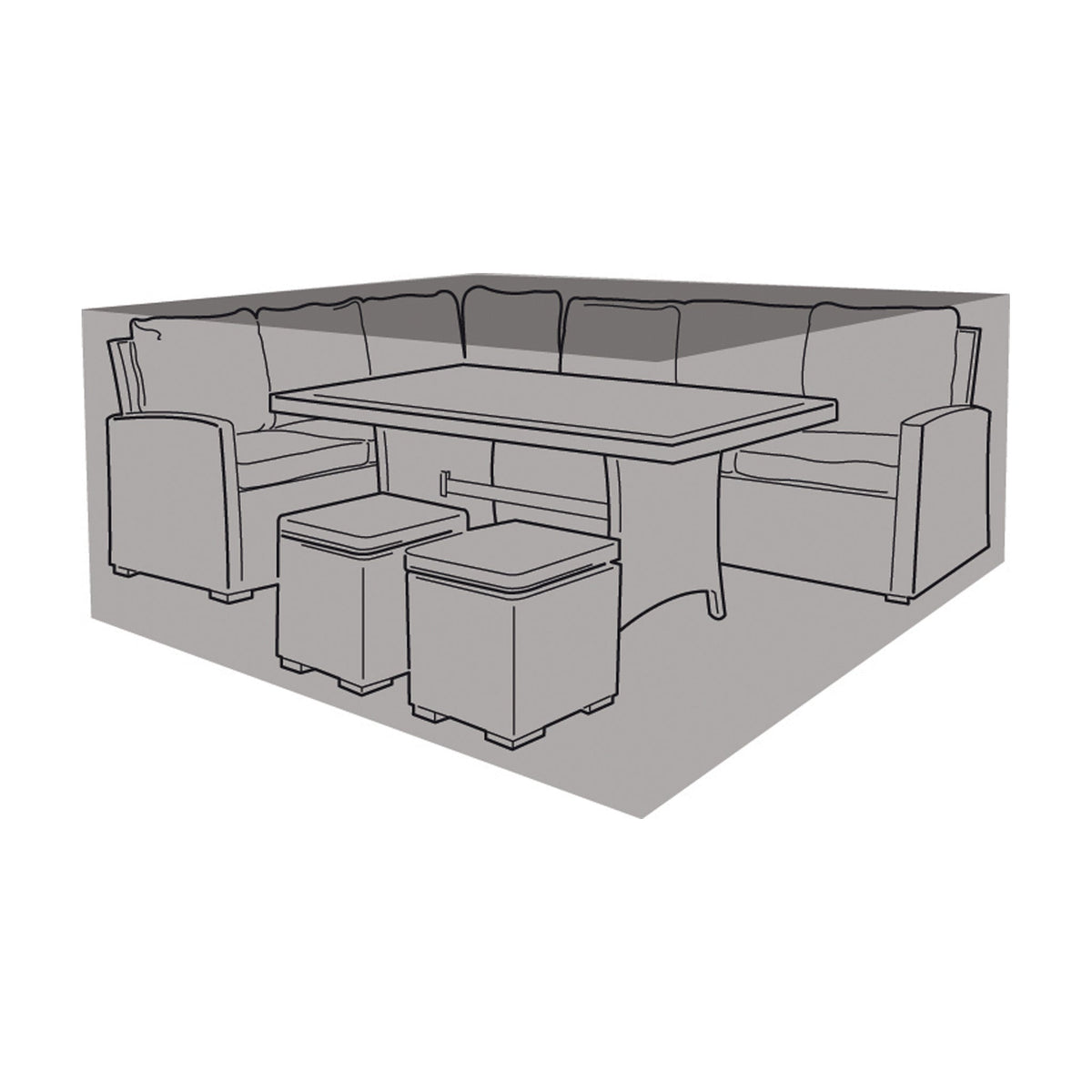 Small Casual Dining Set Cover_Rattan Furniture Covers