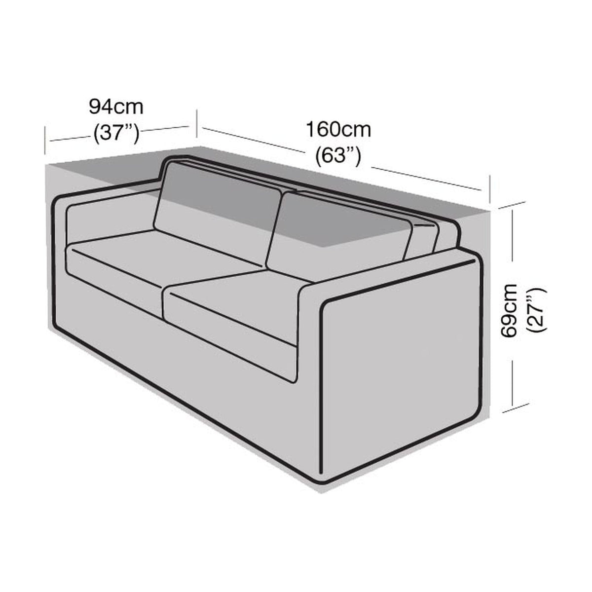 2 Seater Large Sofa Cover_Rattan Furniture Covers