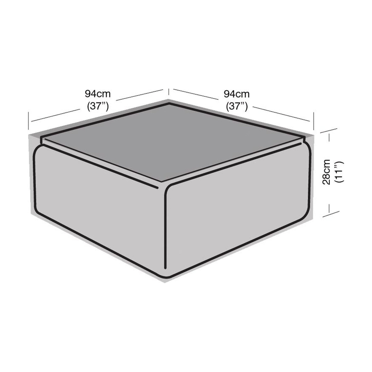 Large Coffee Table Cover_Rattan Furniture Covers