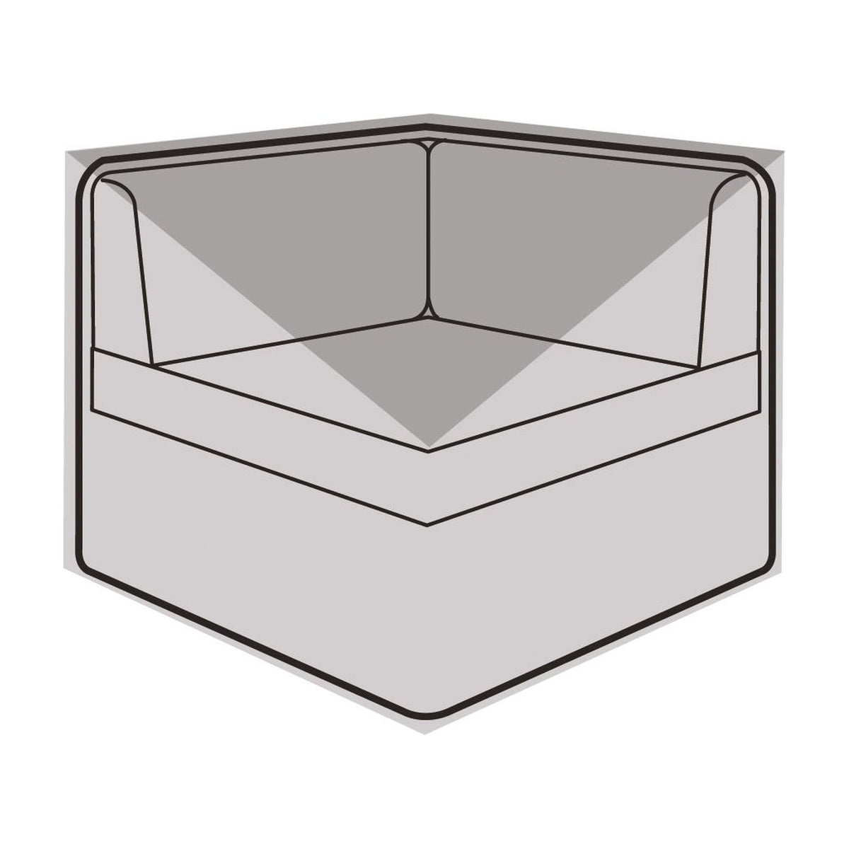Small Corner Unit Cover_Rattan Furniture Covers
