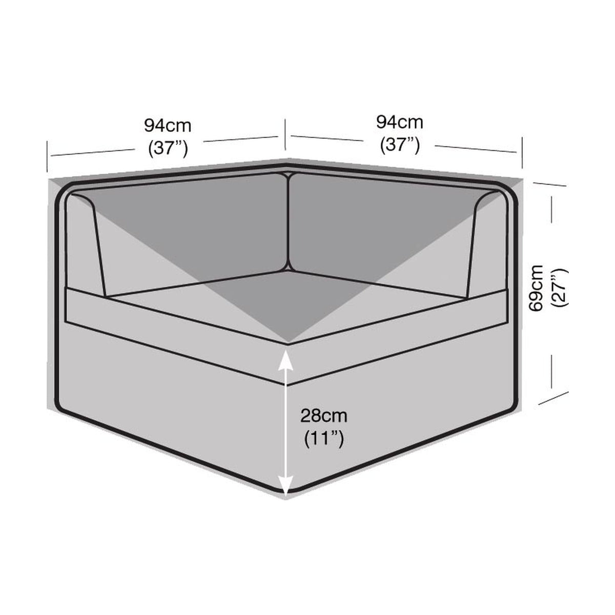 Large Corner Unit Cover_Rattan Furniture Covers