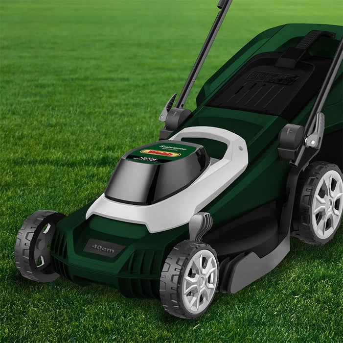 Supreme 40cm Electric Rotary Lawnmower with Rear Roller — Home