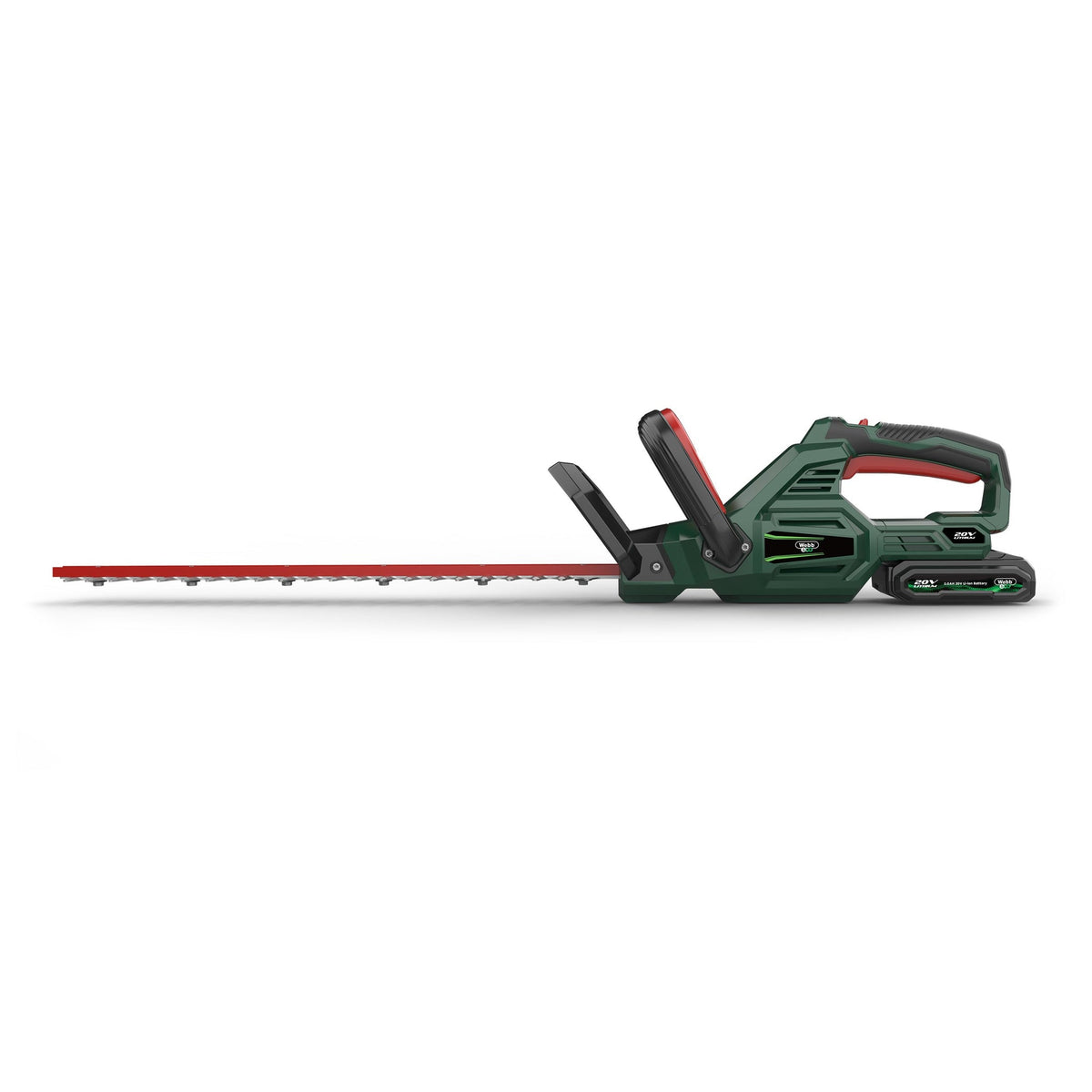 Webb Eco 20V 50cm (20") Cordless Hedge Trimmer (2Ah Battery & Charger Included)_Hedge Trimmers