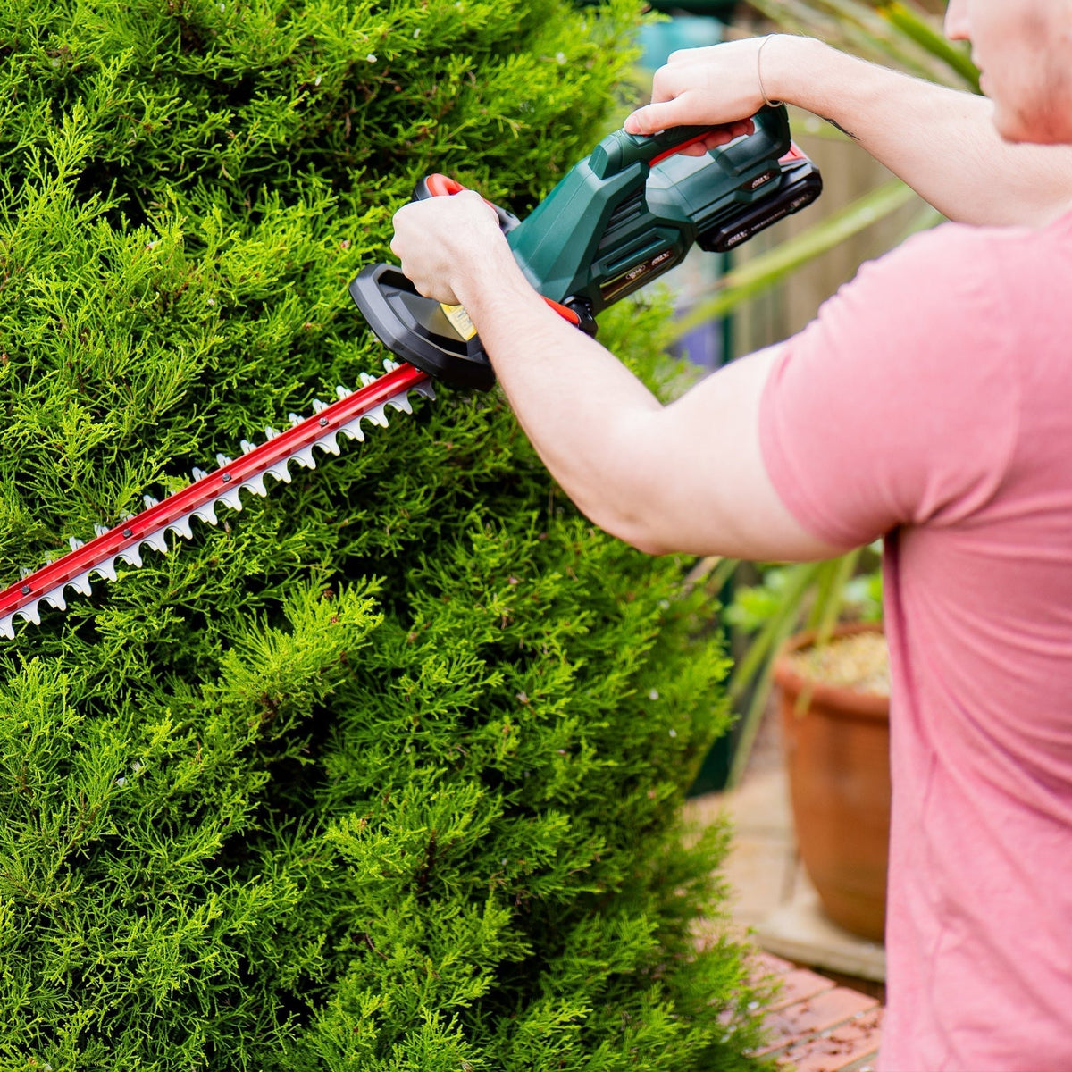 Webb Eco 20V 50cm (20") Cordless Hedge Trimmer (2Ah Battery & Charger Included)_Hedge Trimmers