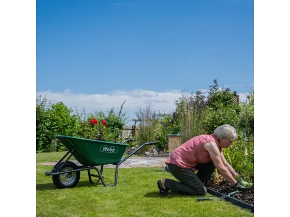 90L Poly Body Wheelbarrow with Puncher Proof Wheel_Trollies & Wagons