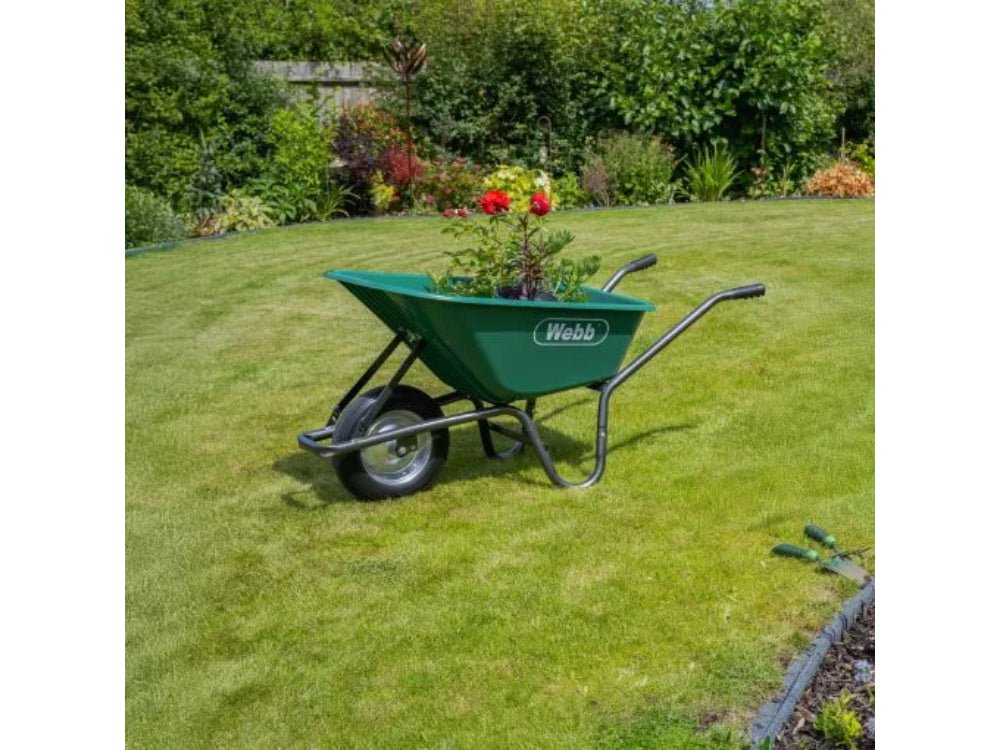 90L Poly Body Wheelbarrow with Puncher Proof Wheel_Trollies & Wagons