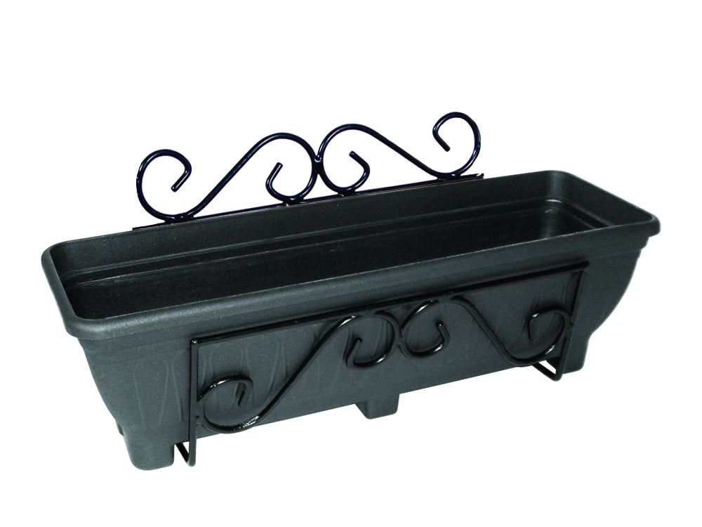 Wall Mounted Planter Trough Holder - Scrolled_Wall Mounted Planters